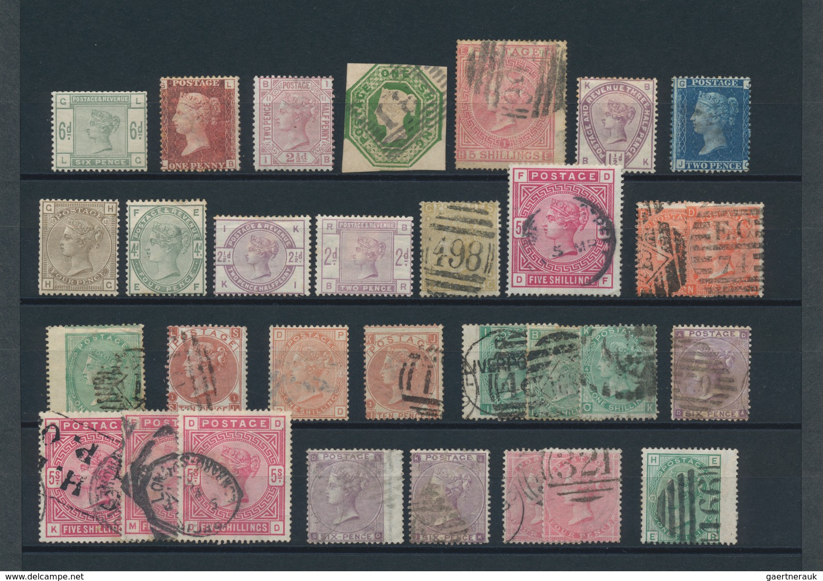 Großbritannien: 1841/1920 (ca.), Used And Mint Accumulation On Stockcards With Plenty Of Material, B - Autres & Non Classés