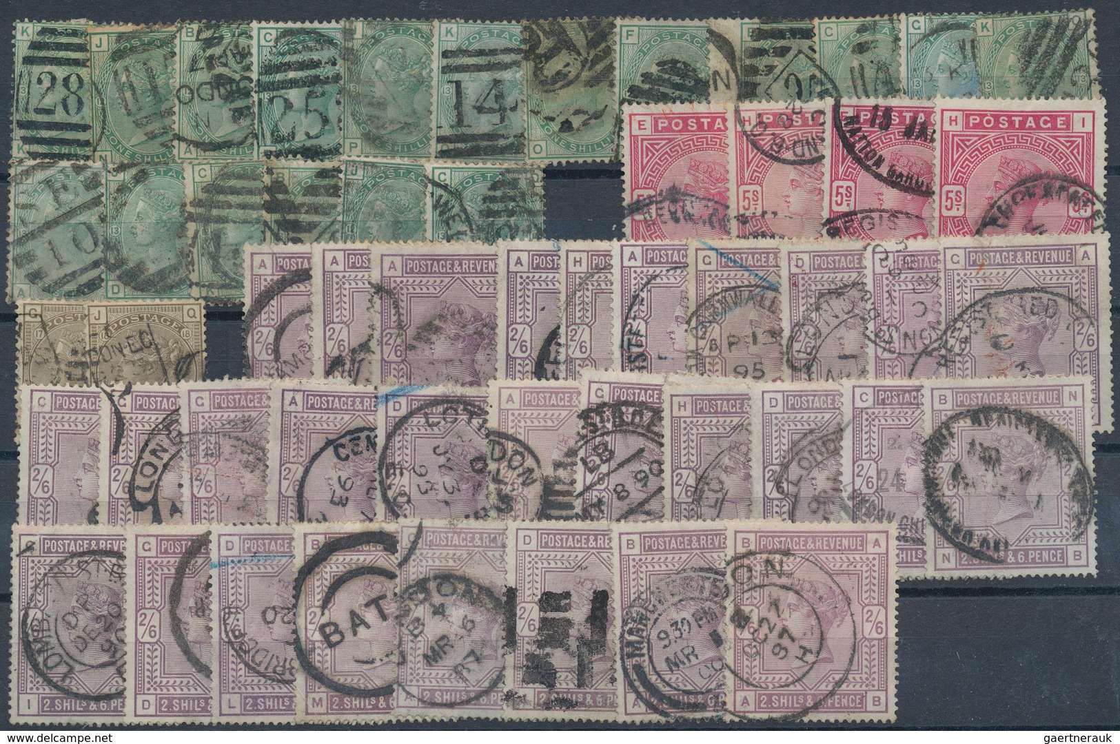 Großbritannien: 1841/1930 (ca.), Used And Mint Accumulation On Stockcards With Plenty Of Material, B - Autres & Non Classés