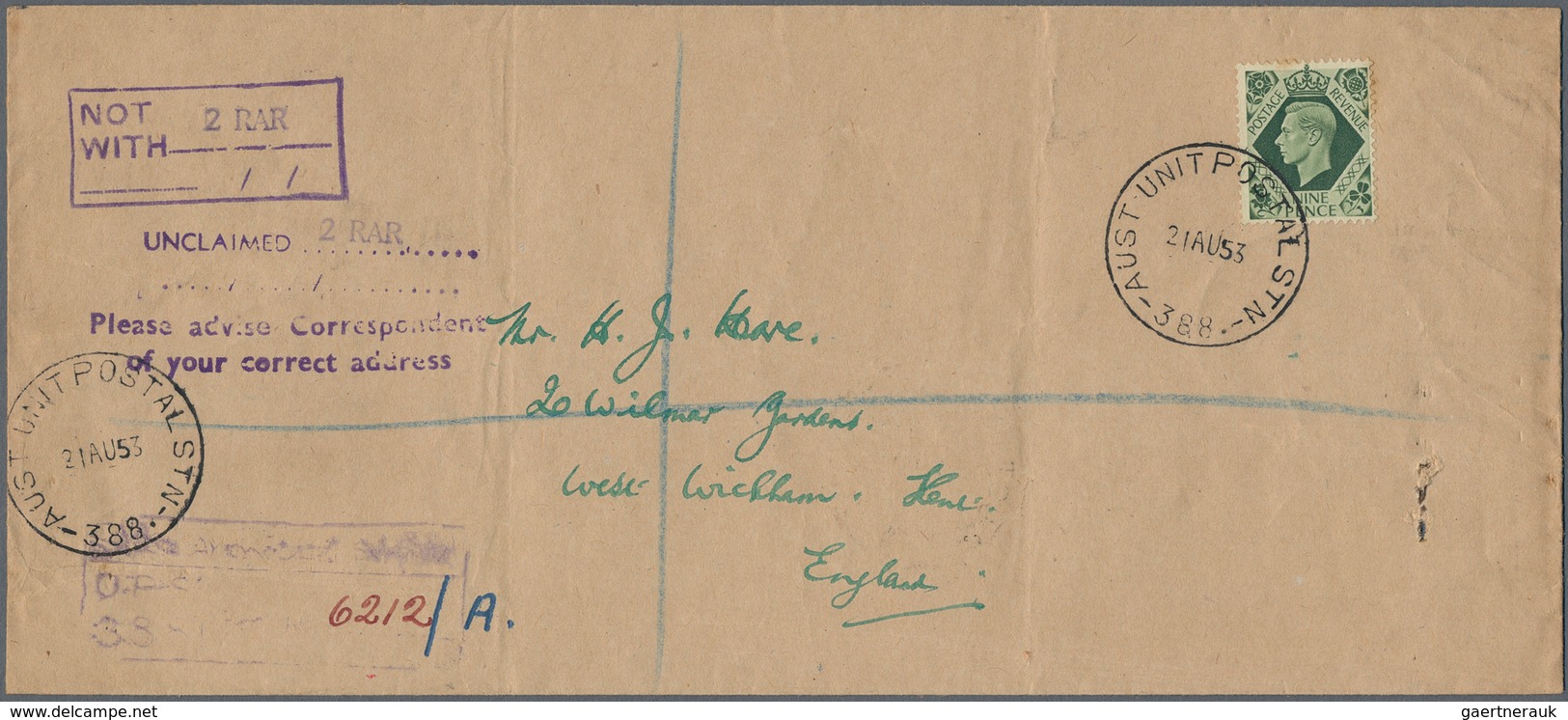 Großbritannien: 1900/2000 (ca.), Collection Of British Covers And Early Postcards, Including A Numbe - Autres & Non Classés