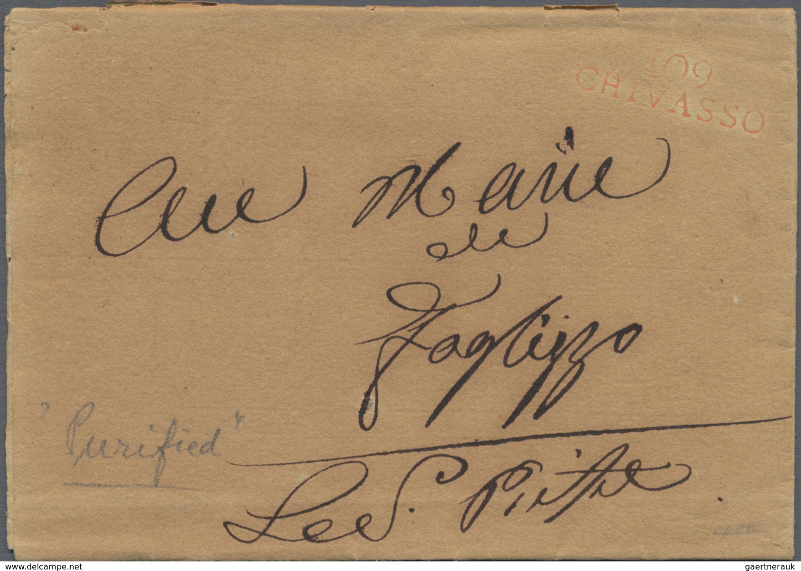 Italien - Vorphilatelie: 1815 - 1853, 12 Interesting Vorphila Letters, Among Other Things Department - ...-1850 Préphilatélie