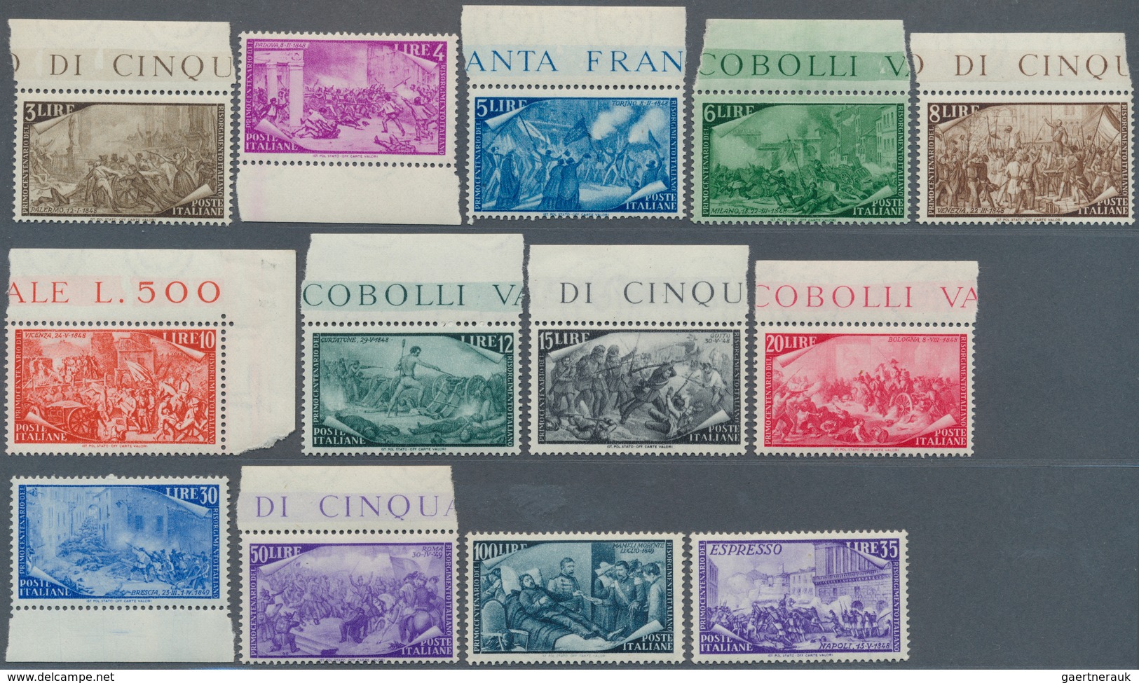 Italien: 1851/1980 Partie Von Hochwertigen Einzelstücken Mit Hohem Katalog- Und Handelswert, Dabei R - Collections