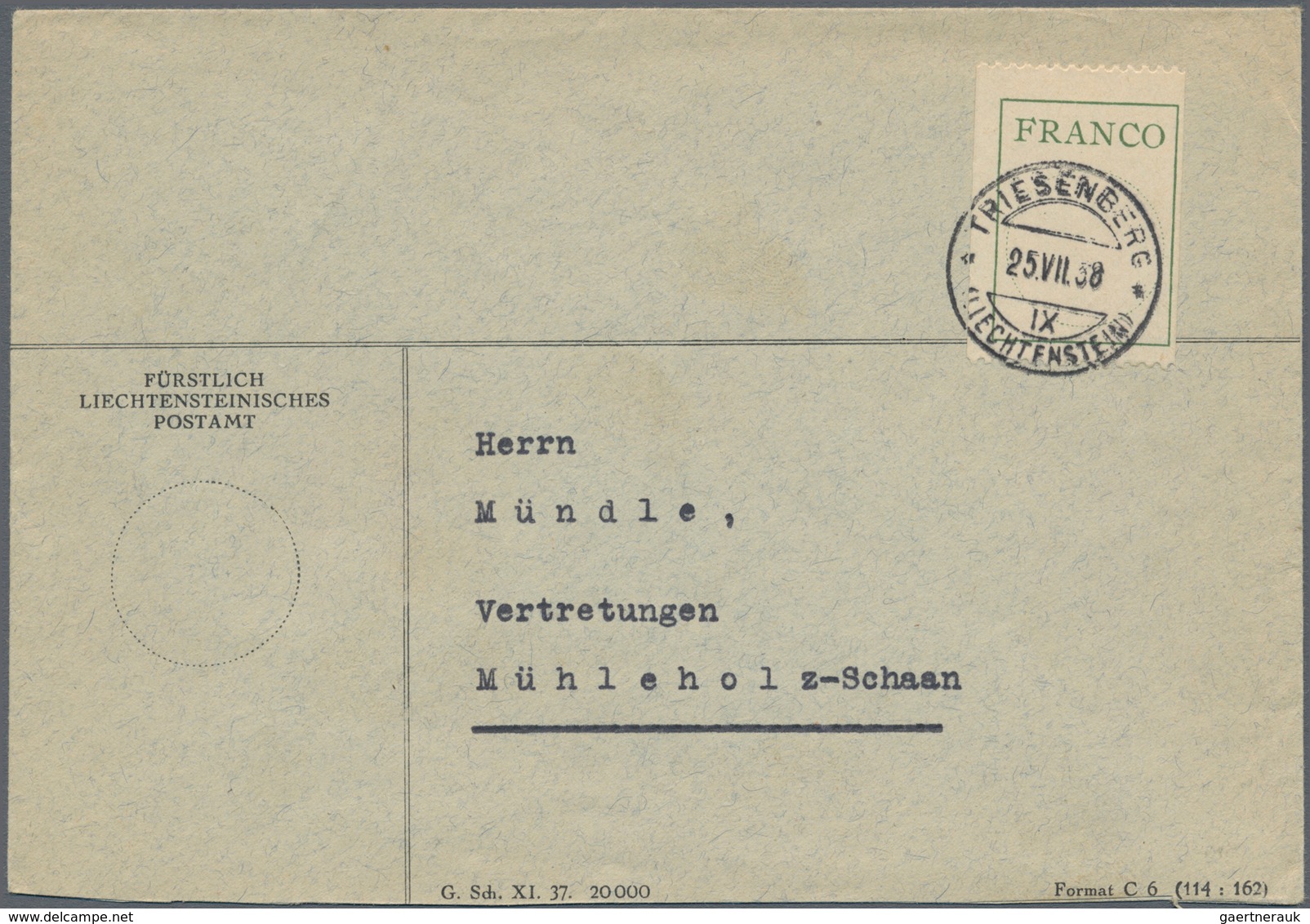 Liechtenstein: 1920/66, Posten Von Ca. 30 Briefe, AK Und Gebrauchten Ganzsachen, Dabei Gute Bild-Gs. - Sammlungen