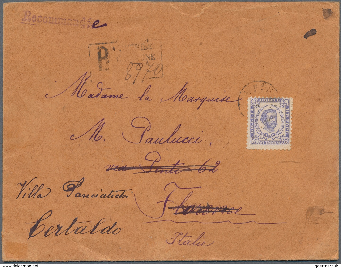 Montenegro: 1879/1945. spannende Partie mit fast nur besseren Stücken, Briefe, Ganzsachen, Postkarte