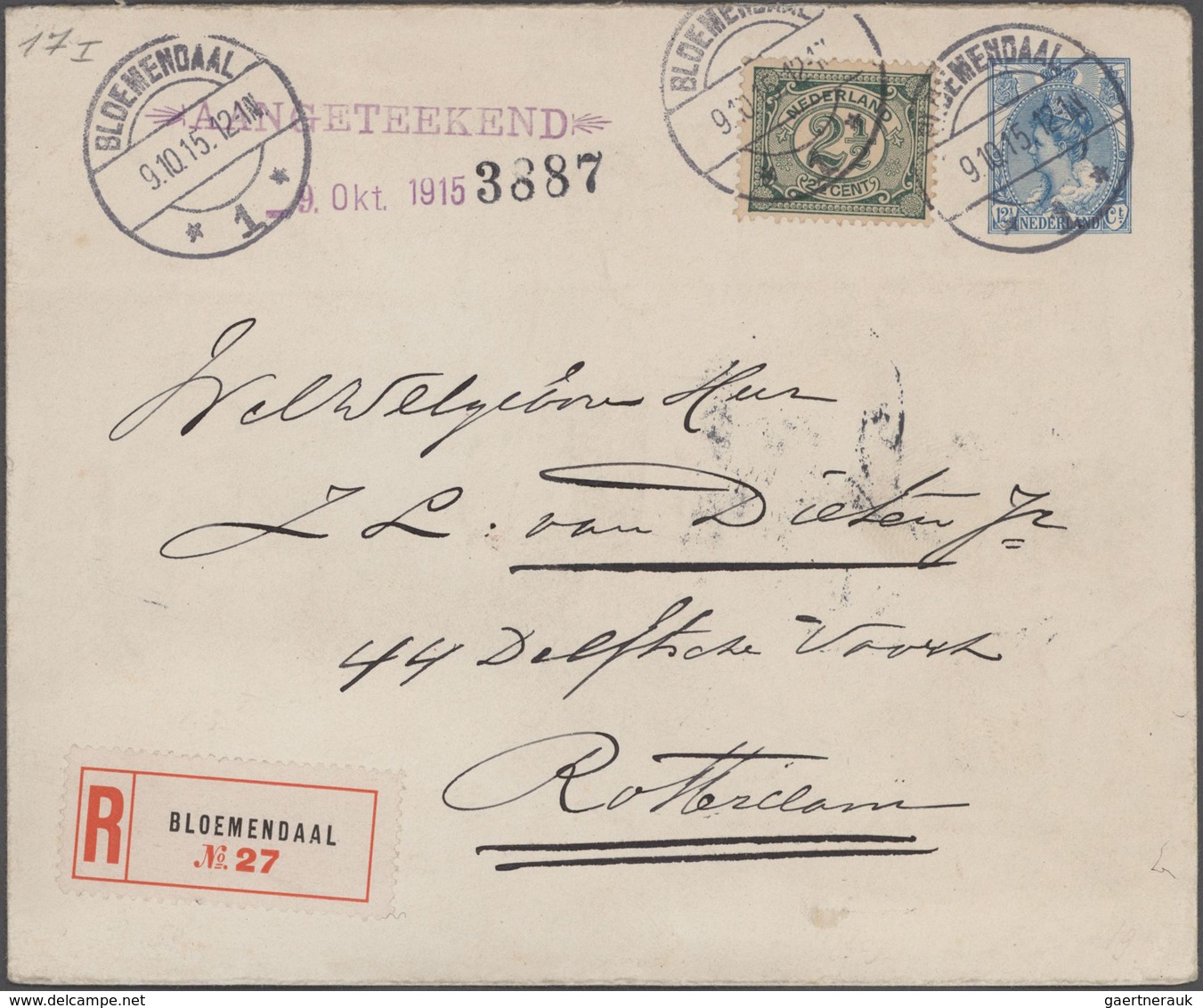 Niederlande - Ganzsachen: 1876/1926 specialized collection of about 550 unused and used postal stati