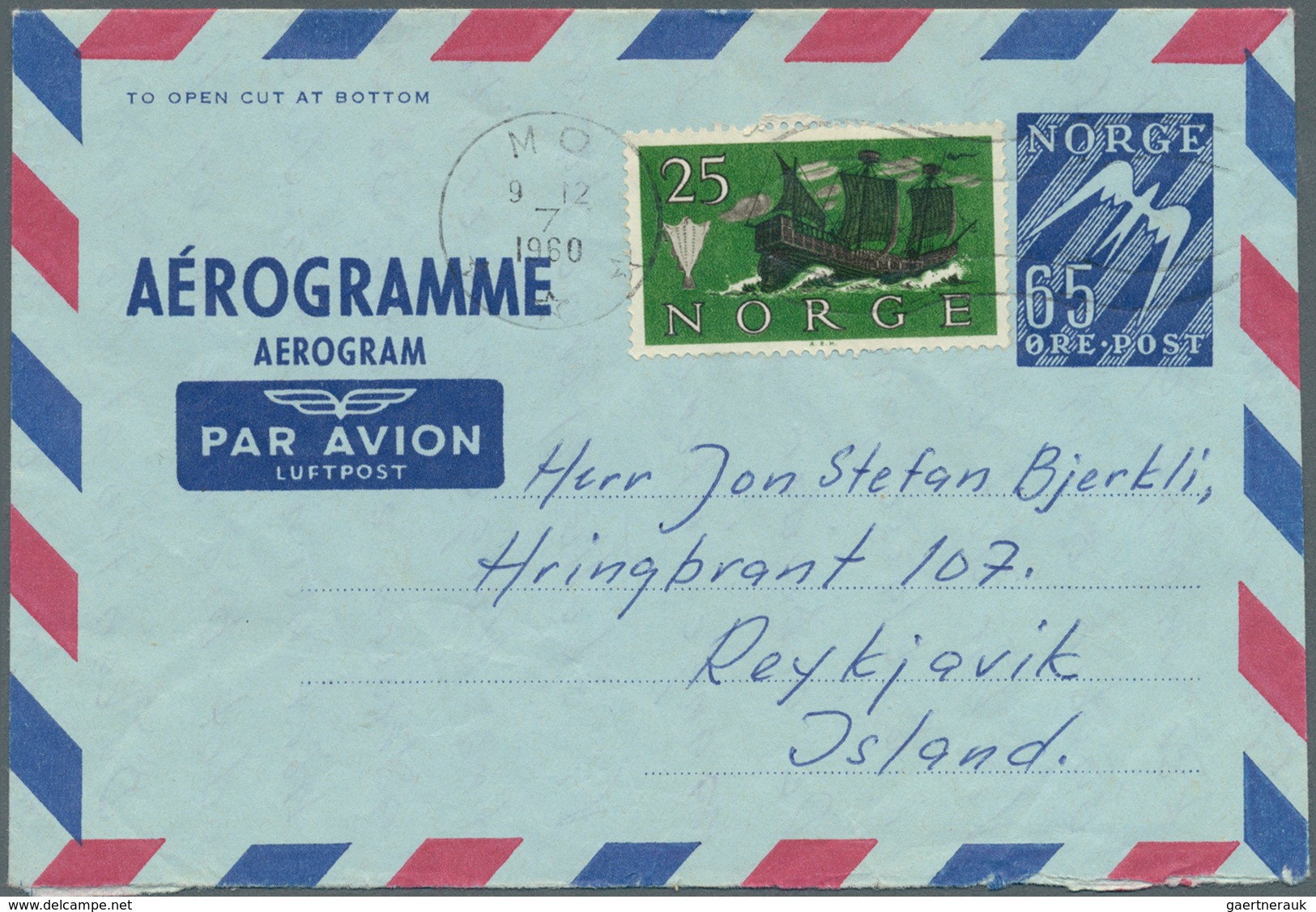 Norwegen - Ganzsachen: 1948/1985 (ca.), AEROGRAMMES: Accumulation With About 1.000 Unused And Used/C - Entiers Postaux