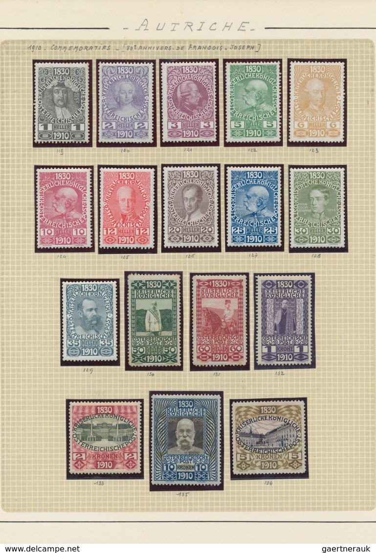 Österreich: 1850/1950 (ca.), Österreich/Ungarn Und Auch Etwas Liechtenstein Ab Erster Ausgabe, Samml - Collections