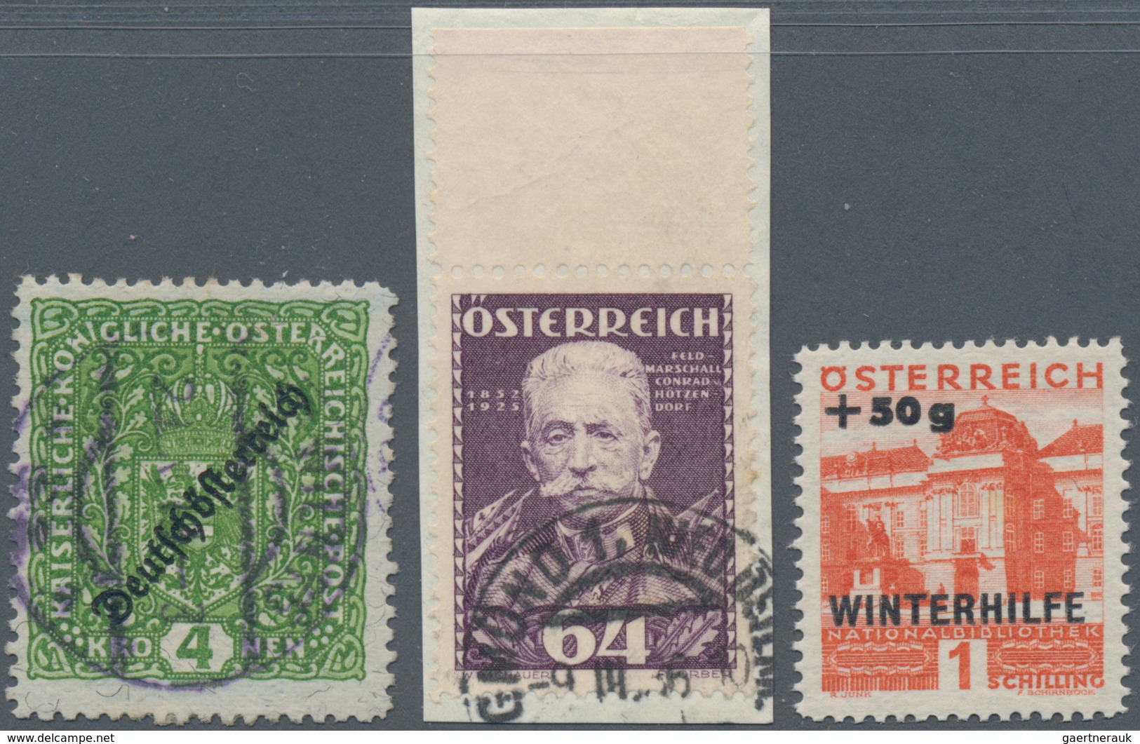 Österreich: 1858/1950, Dublettenposten Mit Ca.280 Marken Im Kleinen Steckbuch, Dabei Schwerpunkt Mit - Collections