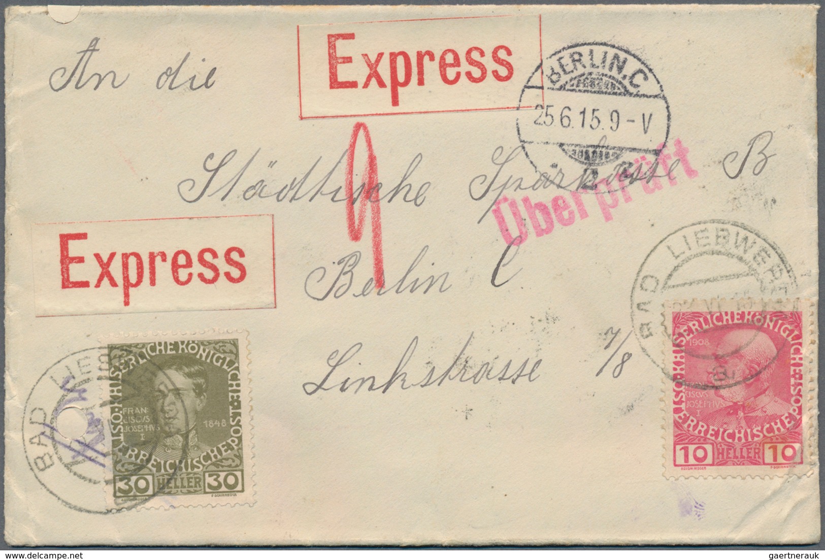 Österreich: 1867/2000 Bestand von ca. 740 Briefen, Dienstbriefen, Karten (teilweise mit Werbung), An