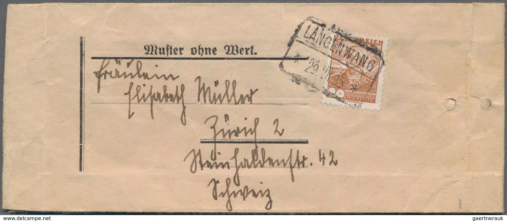 Österreich: 1867/2000 Bestand von ca. 740 Briefen, Dienstbriefen, Karten (teilweise mit Werbung), An