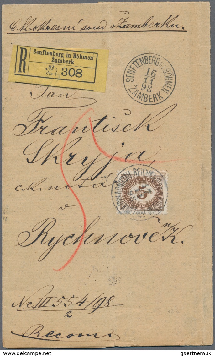 Österreich: 1867/2000 Bestand von ca. 740 Briefen, Dienstbriefen, Karten (teilweise mit Werbung), An