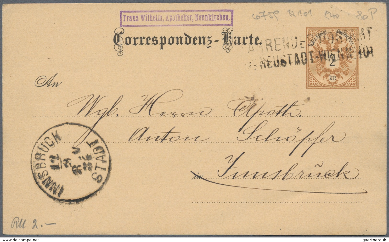 Österreich: 1878 - 1900 (ca.), Posten Von über 50 Ganzsachen Und Briefen, Dabei Große Stempelvielfal - Sammlungen