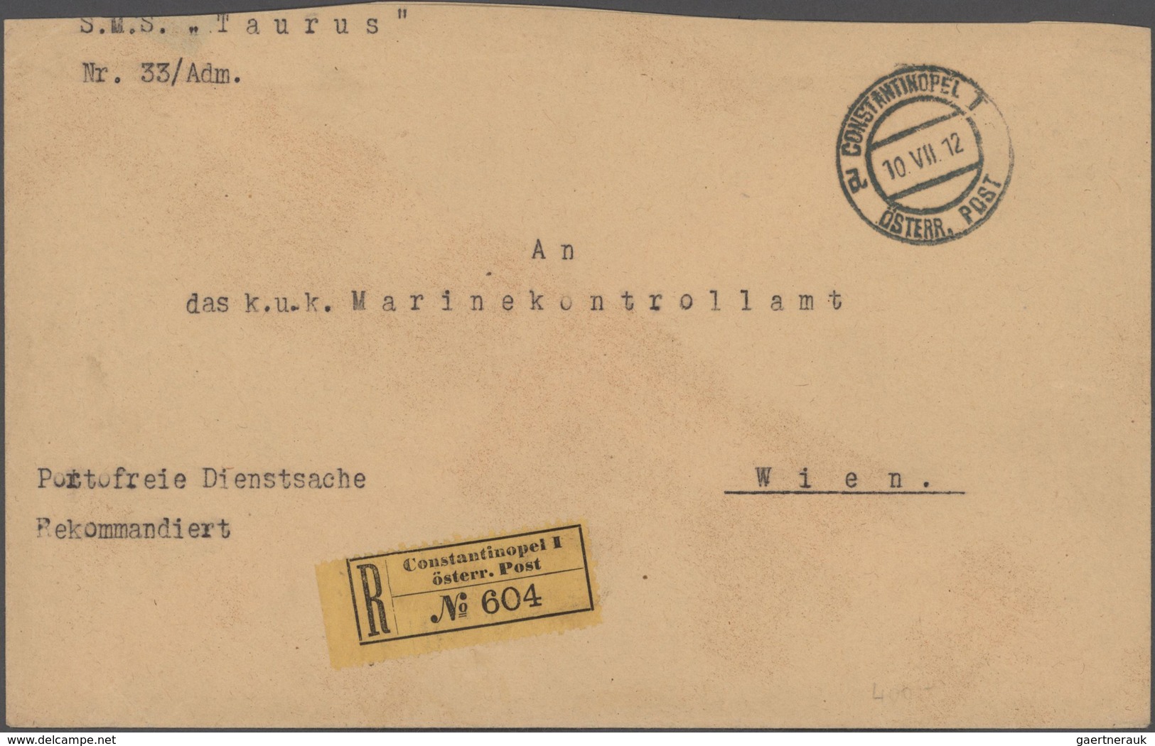 Österreich: 1901 - 1917 (ca.), 43 Feldpost-Belege, Zumeist Marineschiffspost (z.B. "SMS Prinz Eugen, - Collections