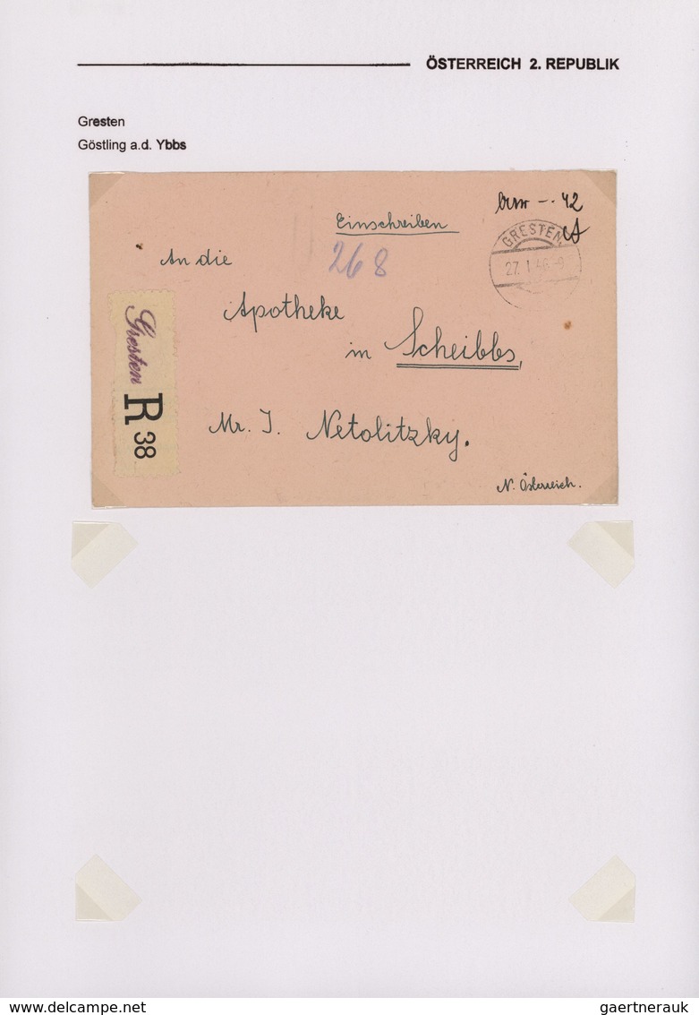 Österreich: 1945/1946, BARFREIMACHUNG, Sammlung Mit Ca.90 Belegen Im Ordner, Dabei Verschiedene Form - Sammlungen