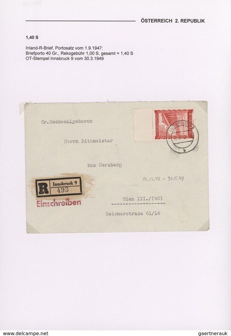 Österreich: 1948, Interessante Spezialsammlung Der Ausgaben Olympia, Ziehrer, Amerling Und Wiederauf - Sammlungen