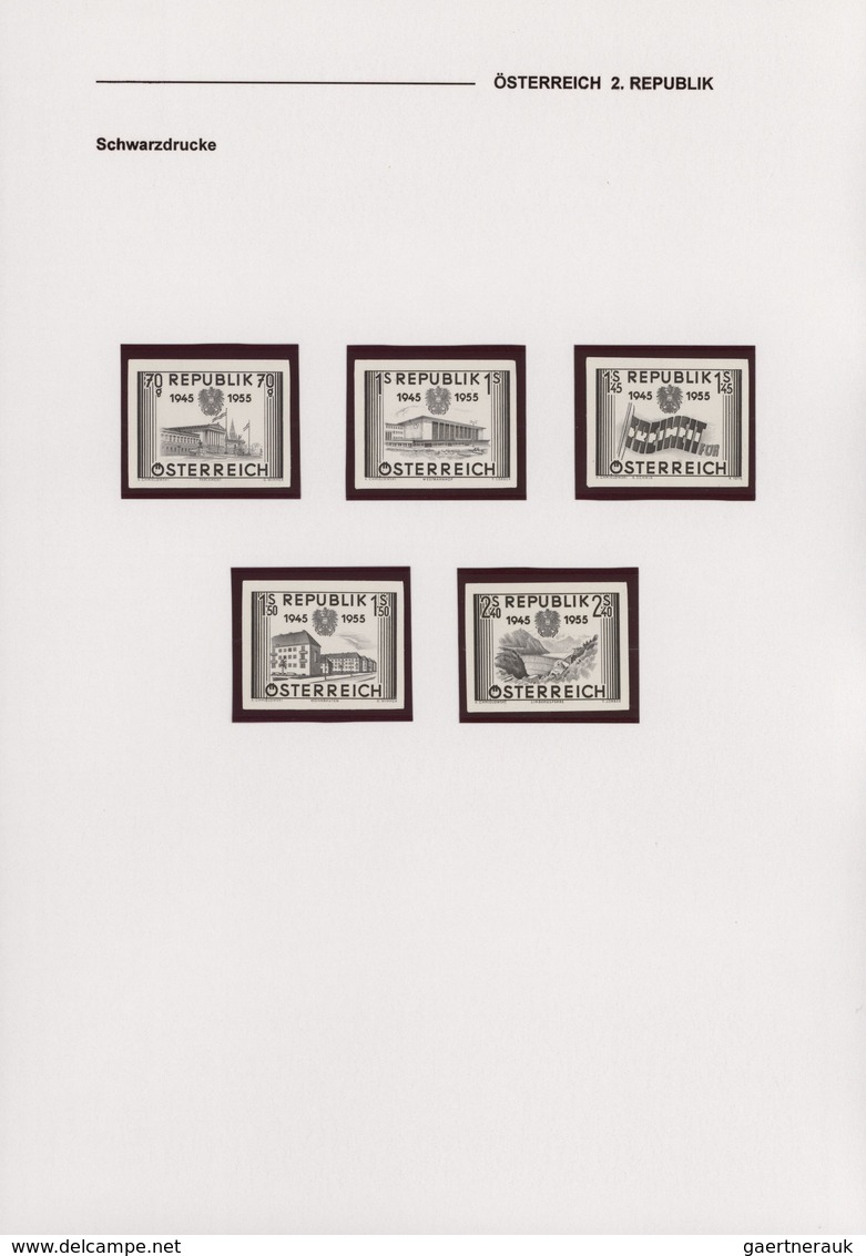 Österreich: 1953/1955, Spezialsammlung Der Sondermarken Von MiNr.961-1017 Mit Ca.120 Belegen Und übe - Collections