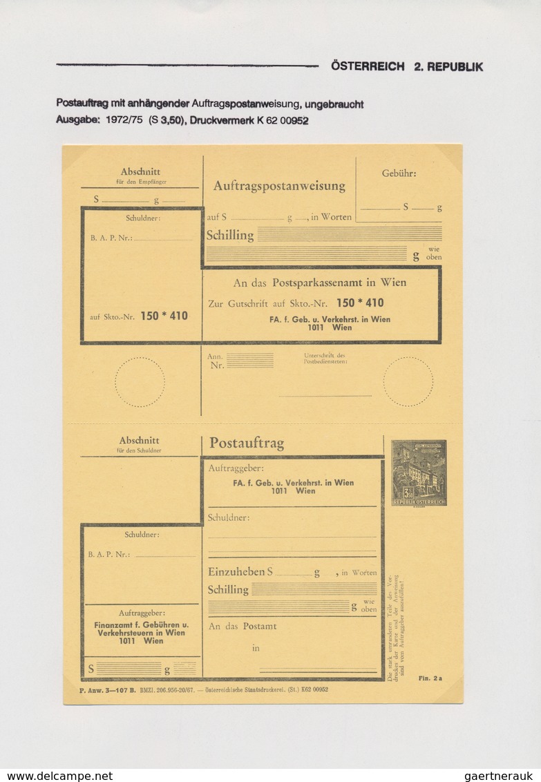 Österreich: 1957/1970 Ca., Freimarken BAUWERKE, Umfangreiche Spezialsammlung Mit Ca.130 Briefen U. P - Sammlungen