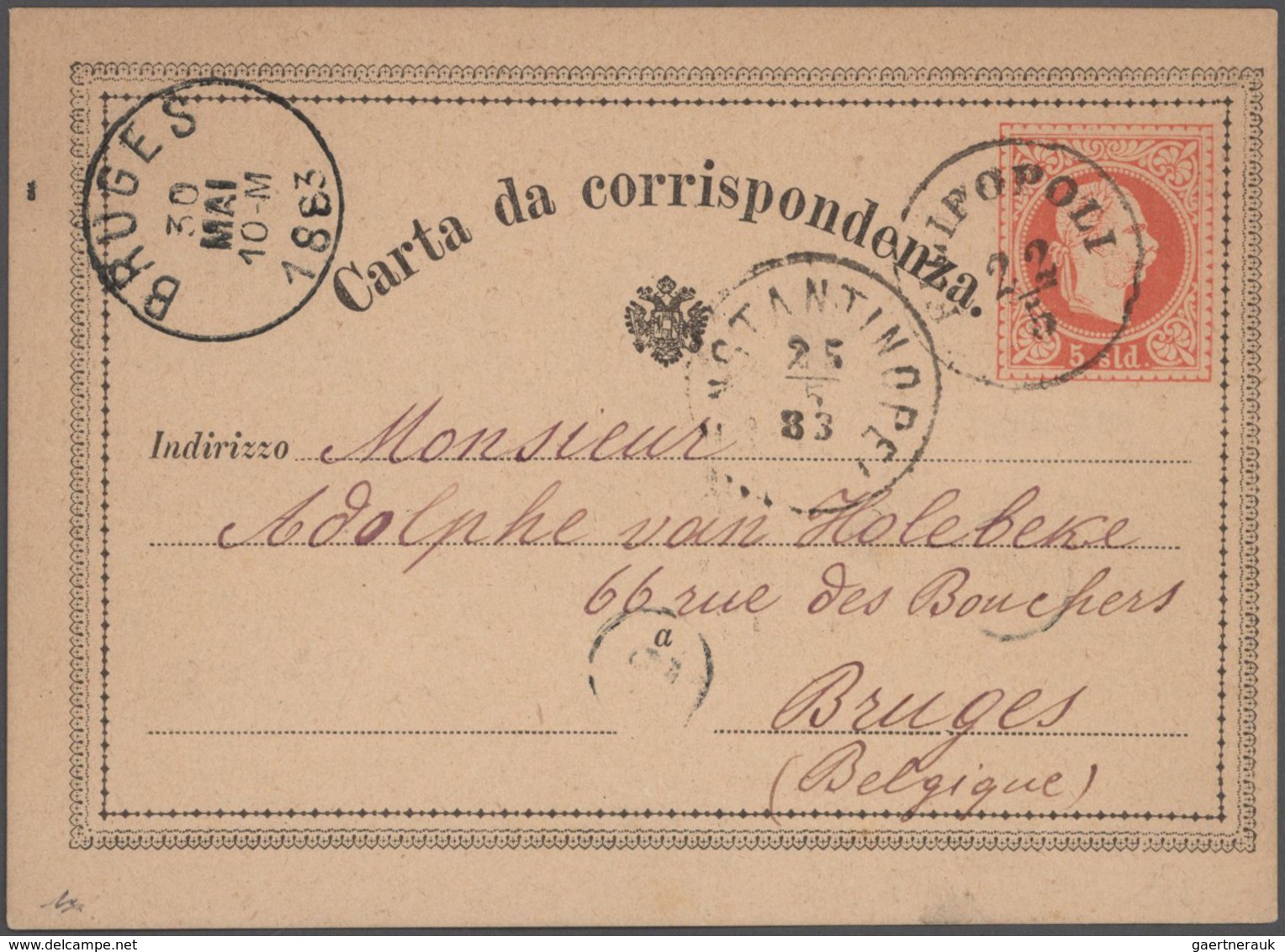 Österreichische Post In Der Levante: 1838/1912 Ca., Gehaltvoller Sammlungsbestand Mit Ca. 40 Belegen - Levant Autrichien