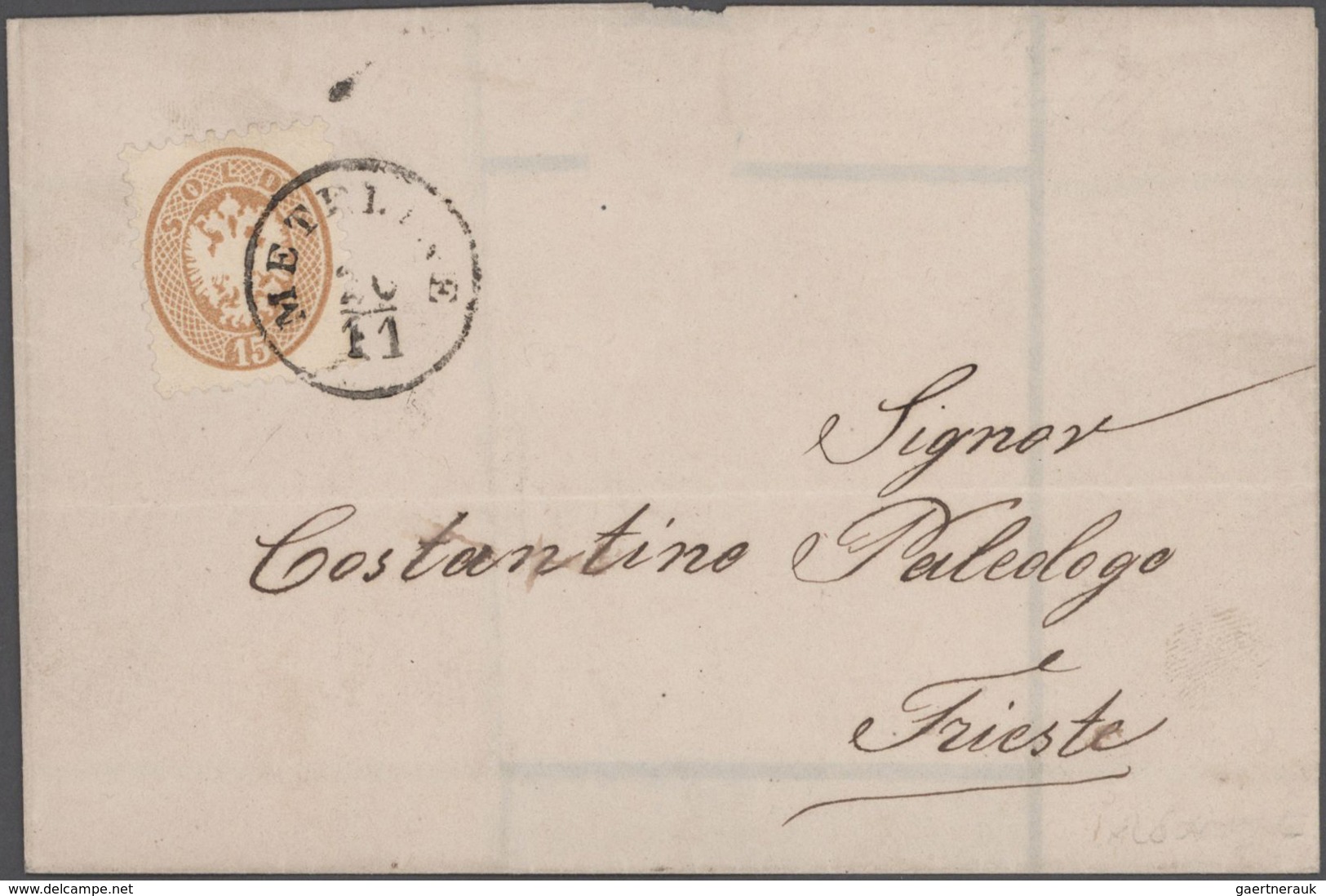 Österreichische Post in der Levante: 1838/1912 ca., gehaltvoller Sammlungsbestand mit ca. 40 Belegen