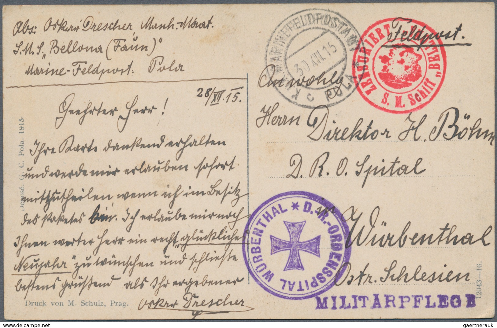 Österreich - Militärpost / Feldpost: 1915/18 (ca.), 70 Feldpostbelege I. Weltkrieg, Mit Tagestempeln - Autres & Non Classés