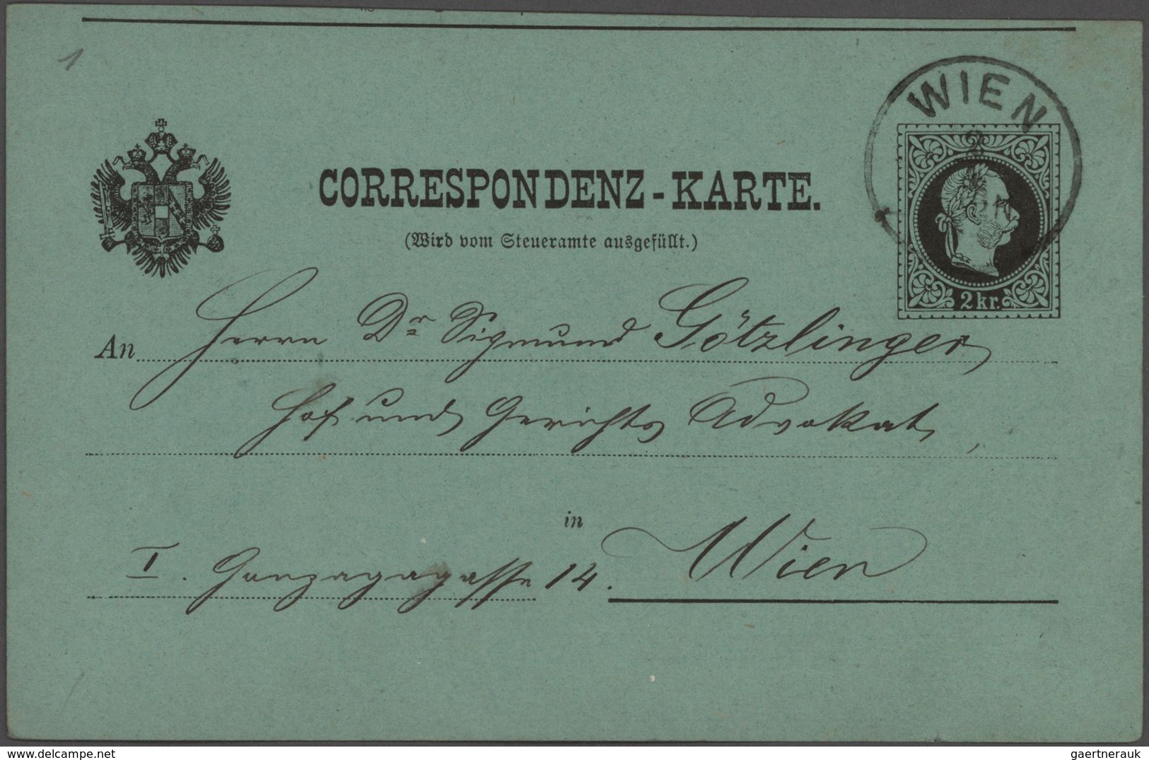 Österreich - Ganzsachen: 1872/1935 Spezialsammlung Im Alten Großen Ganzsachenalbum Mit Ca. 430 Ungeb - Sonstige & Ohne Zuordnung