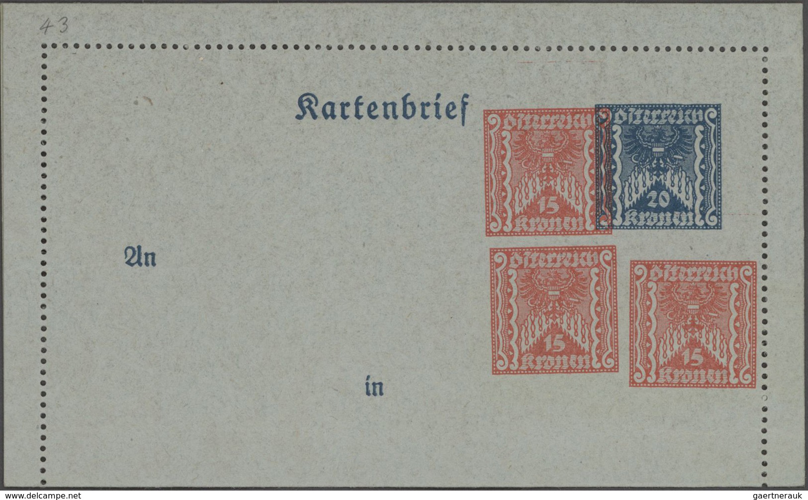 Österreich - Ganzsachen: 1872/1935 Spezialsammlung im alten großen Ganzsachenalbum mit ca. 430 ungeb