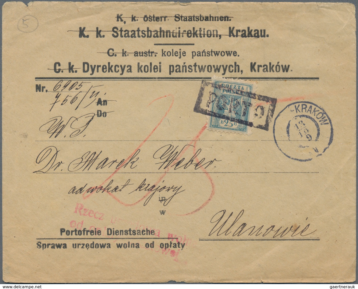 Polen: 1919/91 Holding Of Ca. 220 Letters, Postcards, Picture-postcards, And Used Postal Stationarie - Usati