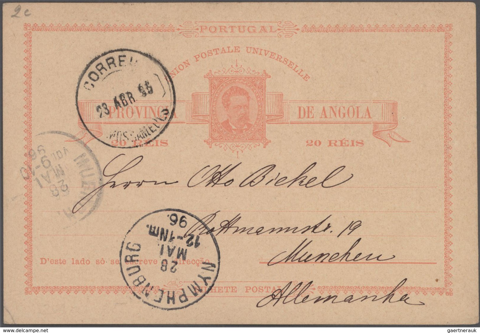 Portugal - Ganzsachen: 1878/1928 Specialized Collection In An Ancient Album With Ca. 620 Unused And - Postal Stationery