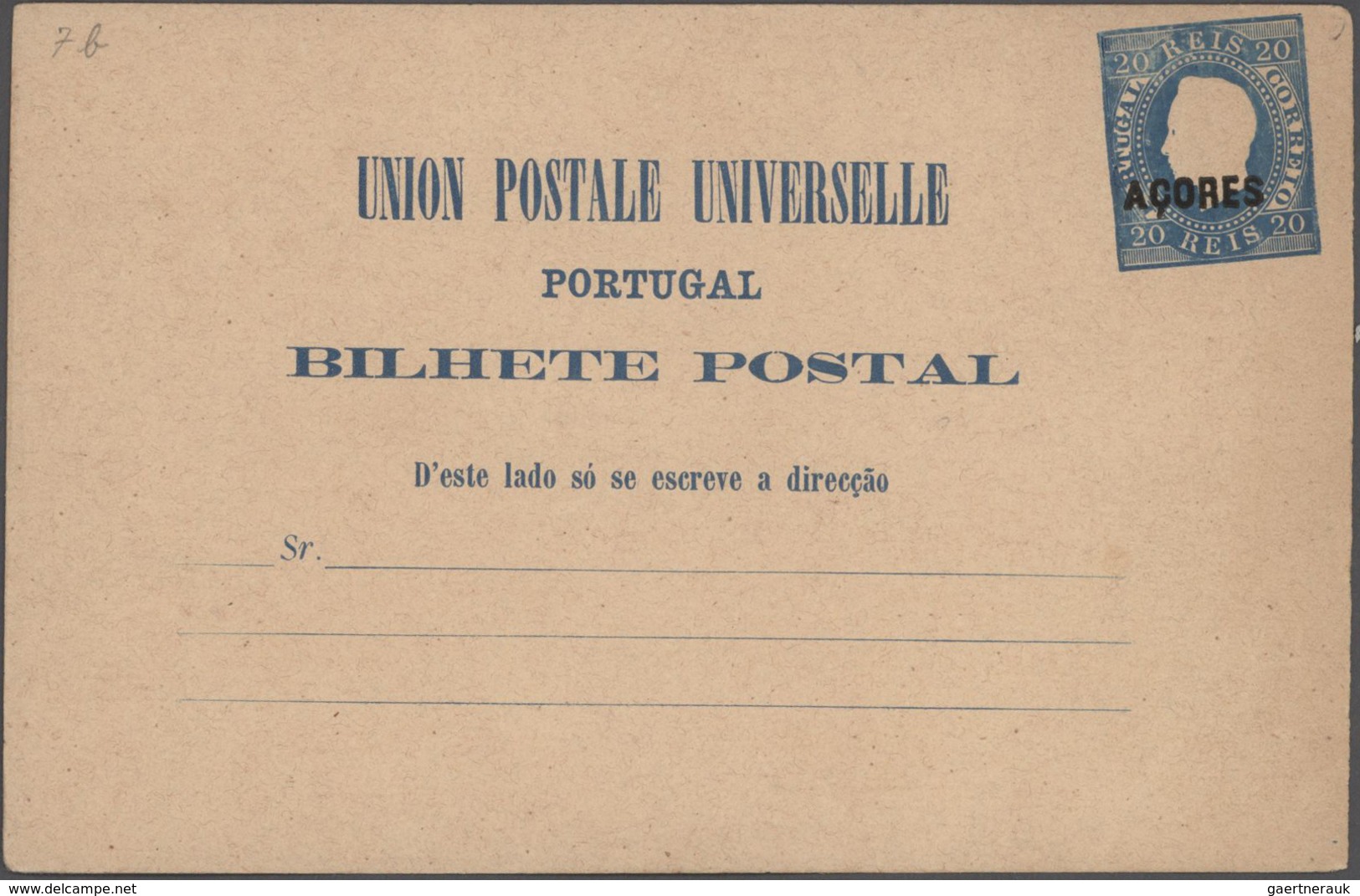 Portugal - Ganzsachen: 1878/1928 specialized collection in an ancient album with ca. 620 unused and