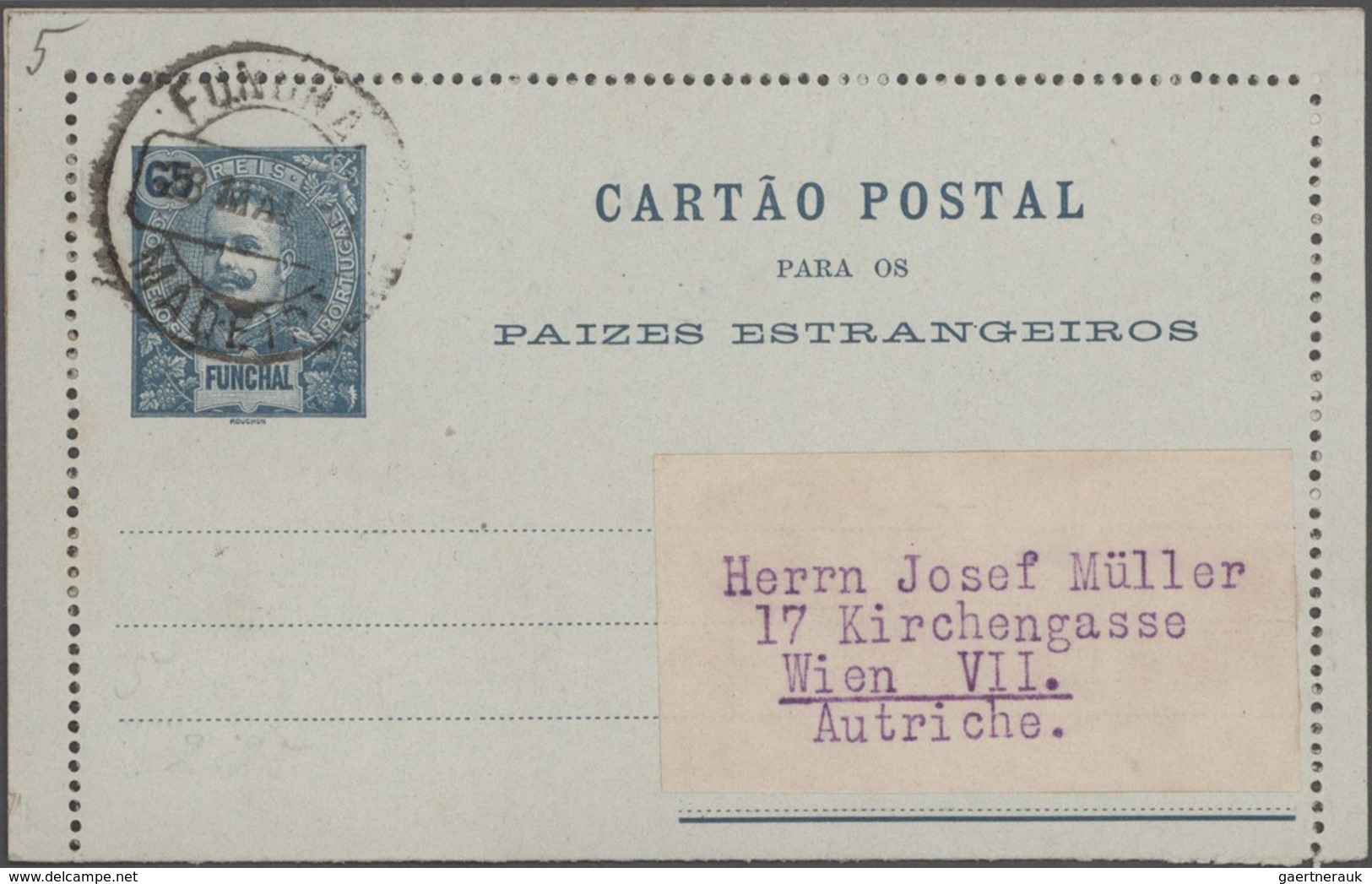 Portugal - Ganzsachen: 1878/1928 specialized collection in an ancient album with ca. 620 unused and