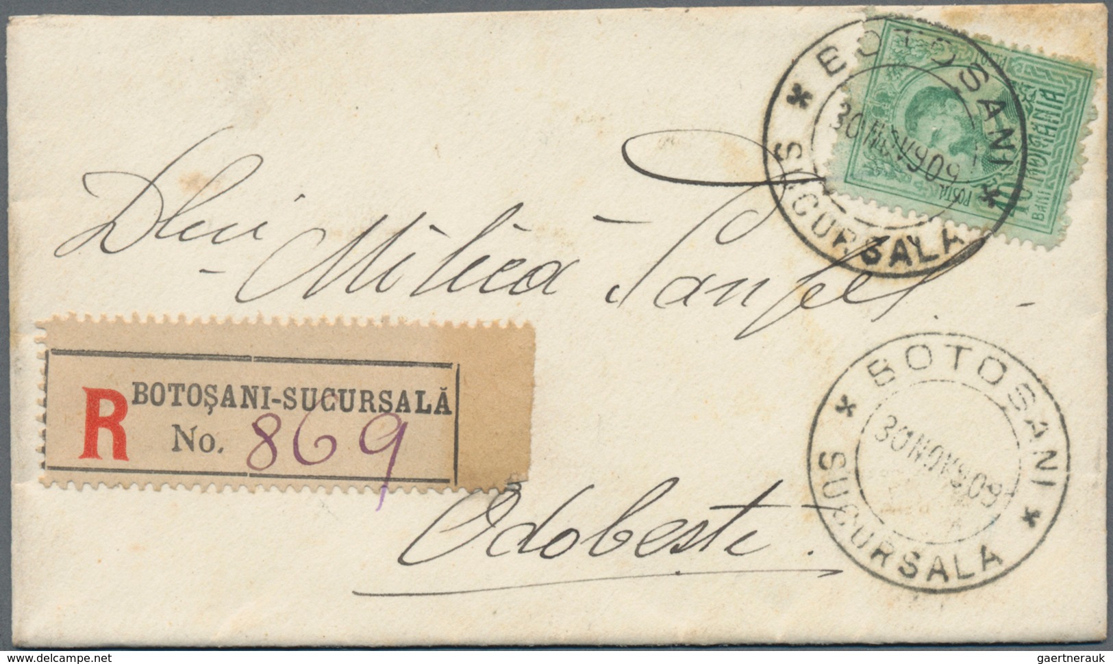 Rumänien: 1890/1975 holding of ca. 110 letters, cards, picture-postcards, and used postal stationary