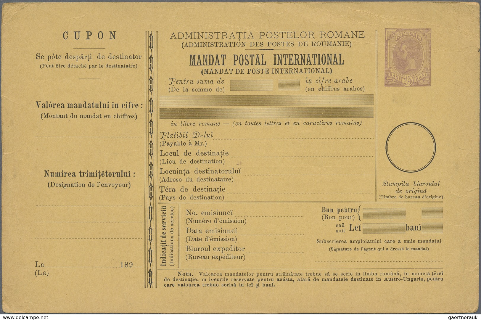Rumänien - Ganzsachen: 1873/1950 (ca.), Holding Of About 220 Unused And Used Postal Stationery, Stat - Entiers Postaux