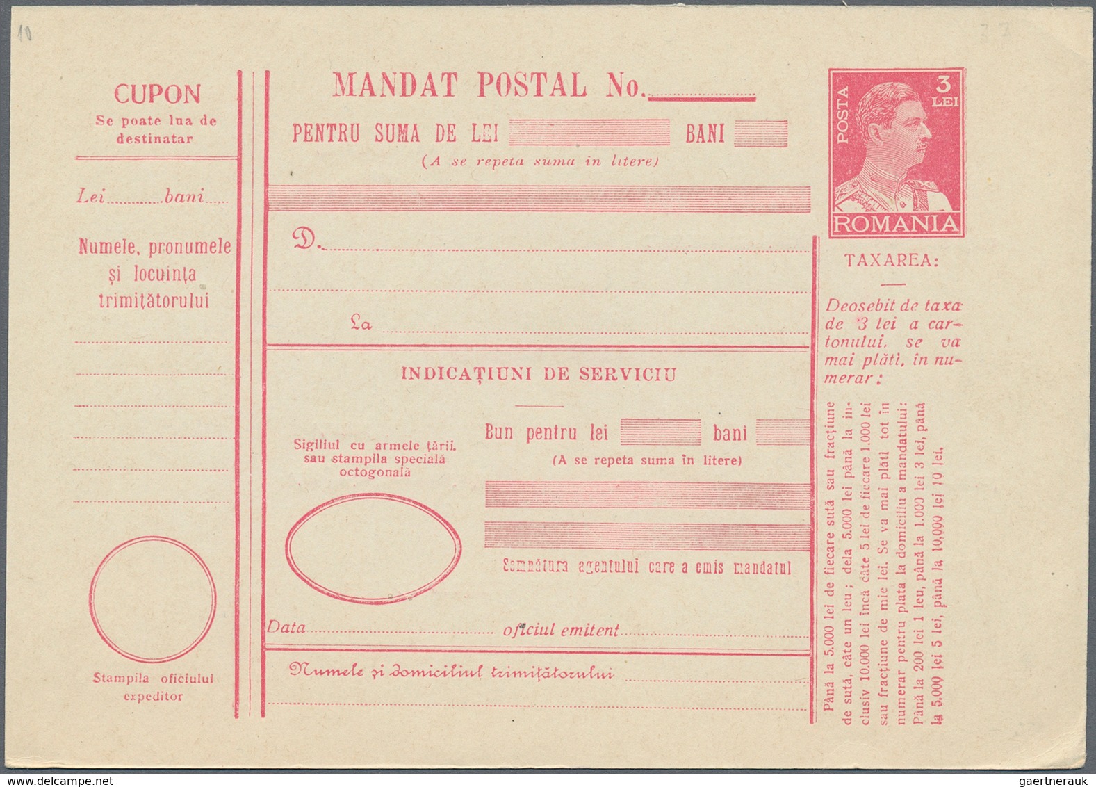 Rumänien - Ganzsachen: 1873/1950 (ca.), holding of about 220 unused and used postal stationery, stat