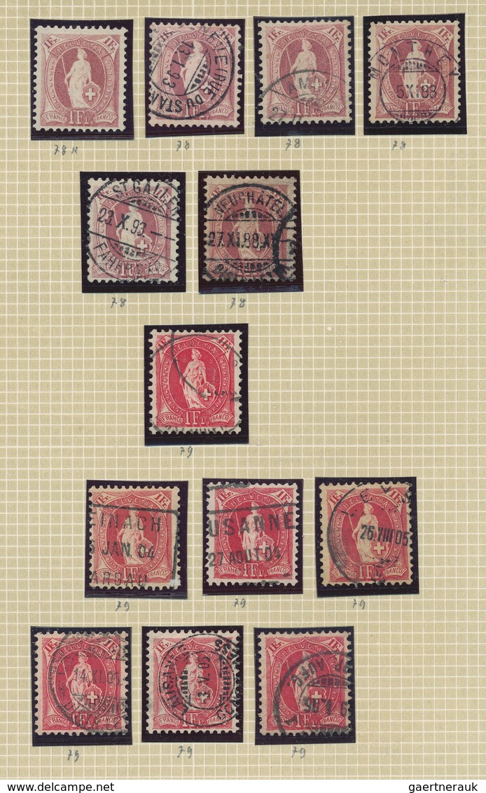 Schweiz: 1850/1950 (ca.), gestempelte und ungebrauchte Sammlung in zwei Alben mit Schwerpunkt auf de
