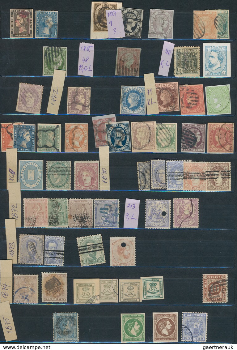 Spanien: 1850/2008, Comprehensive Collection/accumulation In A Stockbook, Well Sorted Throughout Fro - Used Stamps