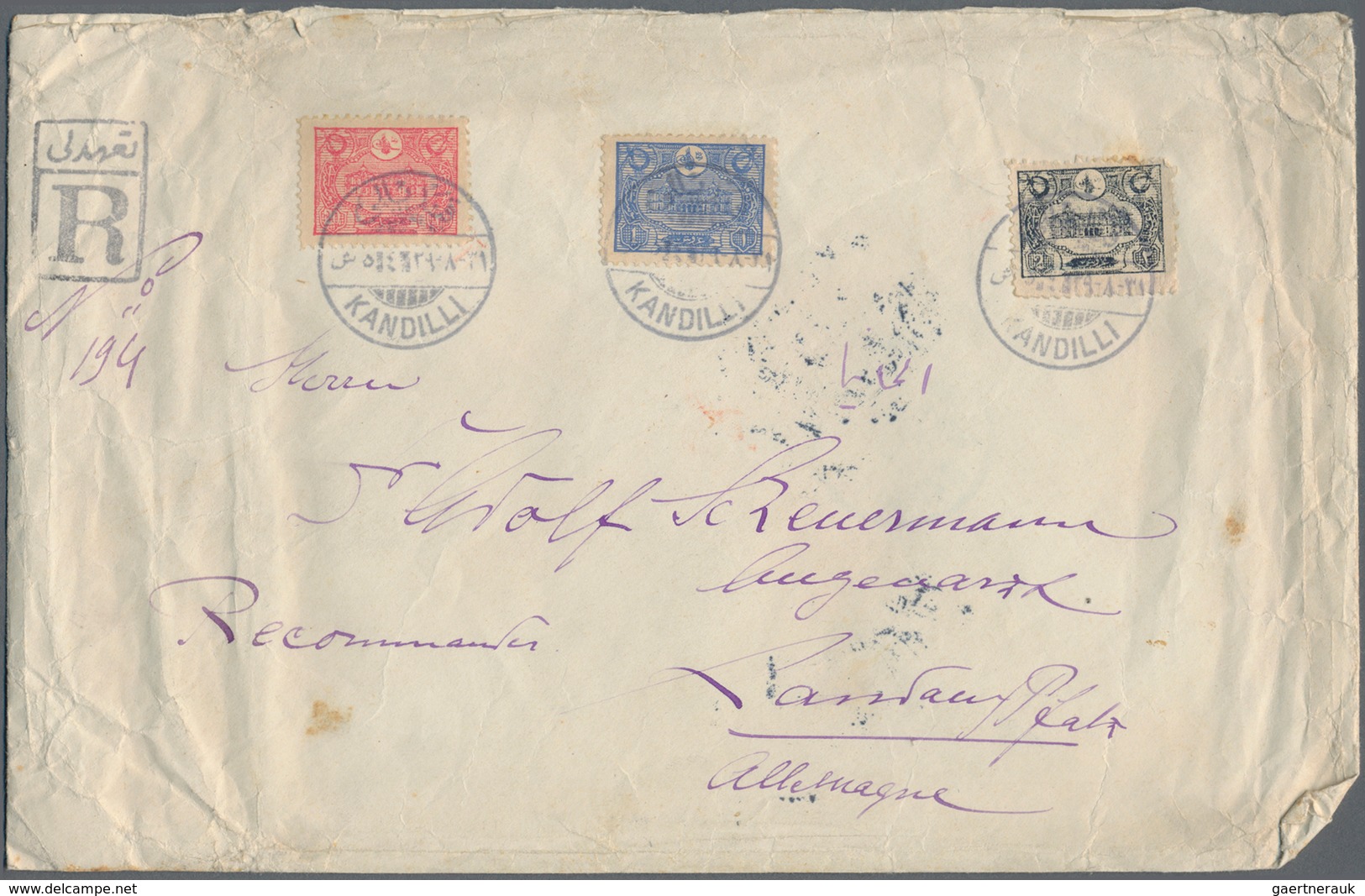 Türkei: 1880 - 1918, (ca.), Accumulation Of 35 Covers (letters, Postal Stationery, Picture-postcards - Used Stamps