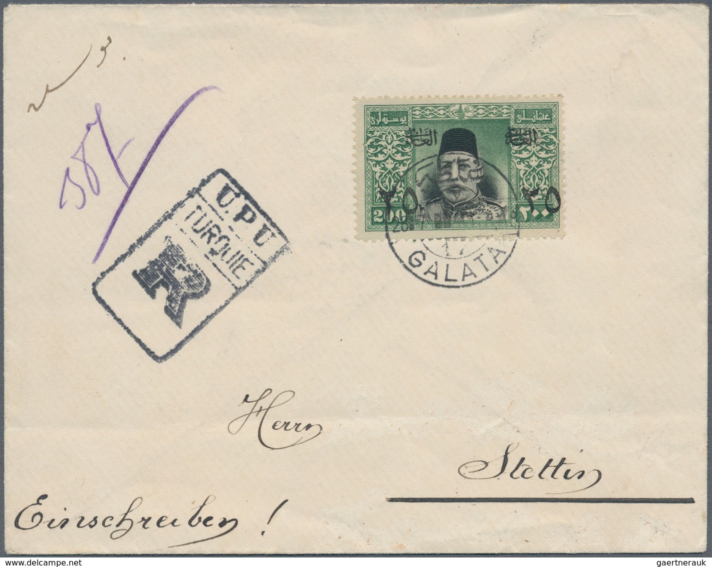 Türkei: 1900/1935 (ca.), Over 200 Envelopes, Folded Letters And Postal Stationeries, With A Large Pa - Oblitérés