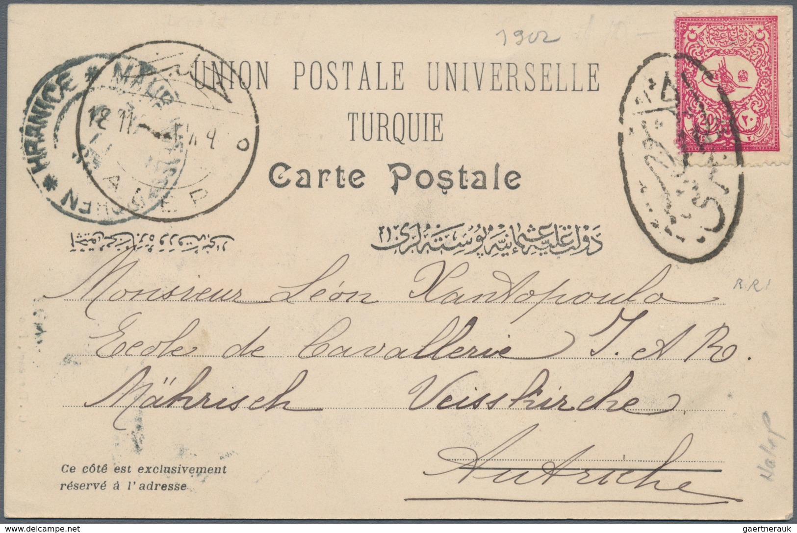 Türkei: 1900/1940 (ca.), 75 envelopes and postal stationeries, many of them used in today's Syria, w