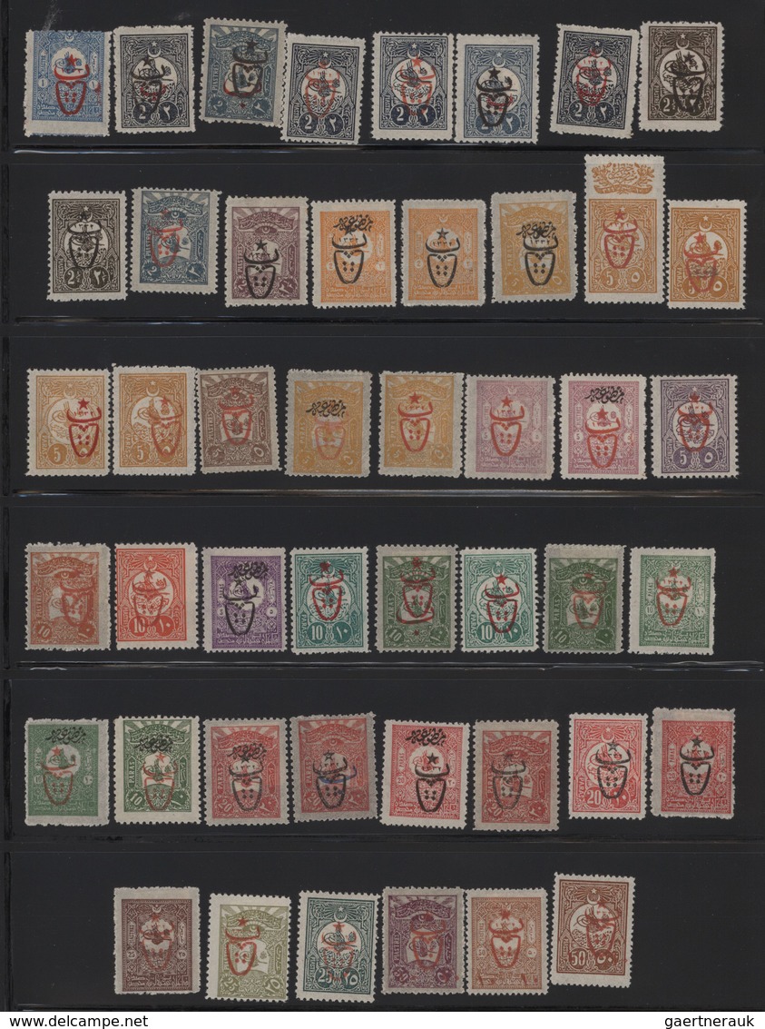 Türkei: 1915/1917, OVERPRINTS, A Splendid Mint Collection Of Apprx. 276 Stamps, Well Sorted Througho - Used Stamps