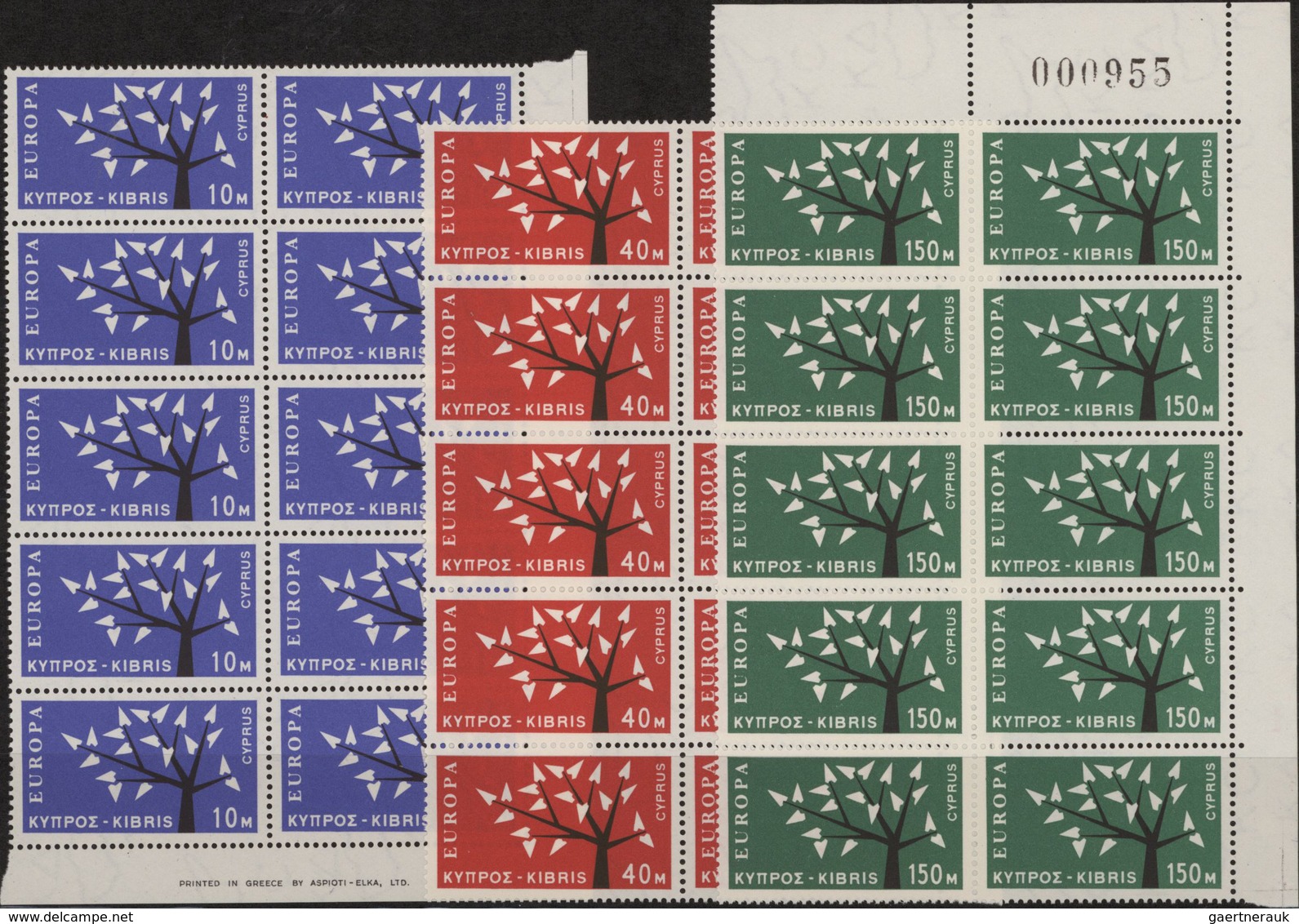 Zypern: 1962, Europa, 600 Copies Of This Set Including Blocks Of Four Or Bigger Units Mint Never Hin - Autres & Non Classés