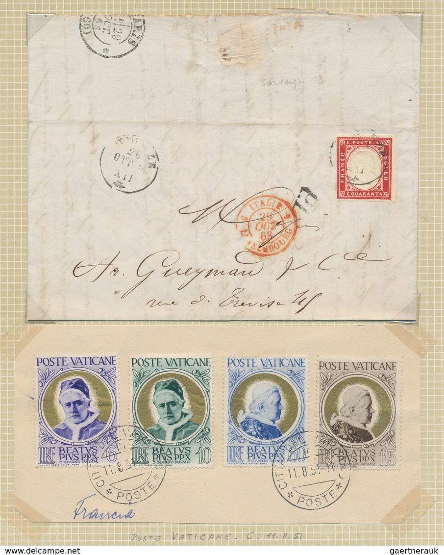 Europa: 1860/1960 (ca.), Lot Of Apprx. 58 Covers/cards/fragments, Varied Condition, Comprising Austr - Autres - Europe