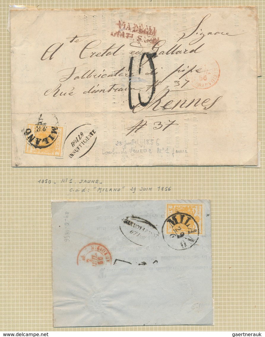 Europa: 1860/1960 (ca.), lot of apprx. 58 covers/cards/fragments, varied condition, comprising Austr