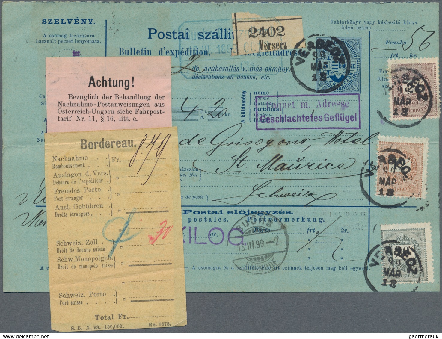 Europa: 1873/1968, Holding Of About 120 Letters, Cards, Parcel Cards And Used Postal Stationery, Inc - Europe (Other)