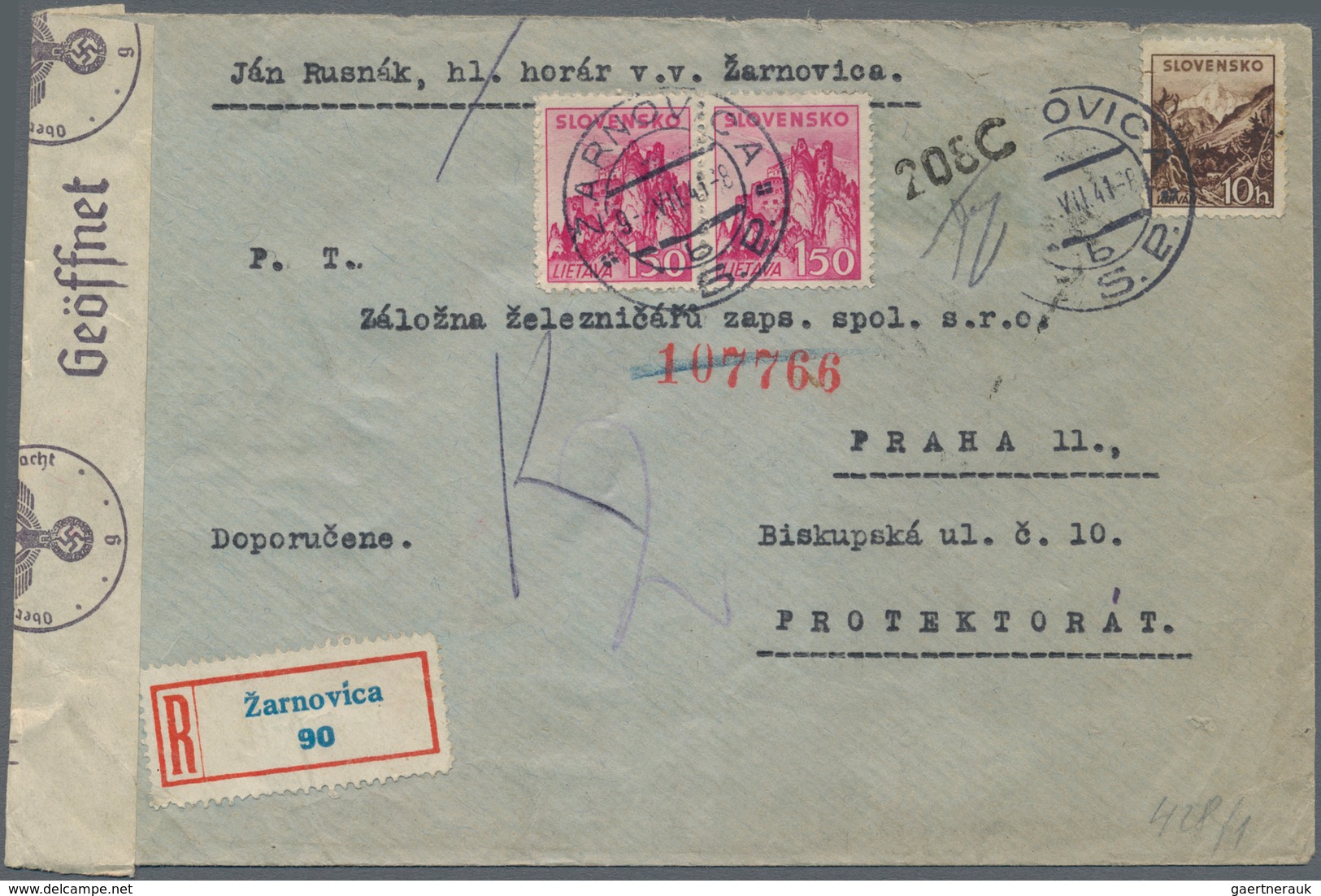 Europa: 1873/1968, Holding Of About 120 Letters, Cards, Parcel Cards And Used Postal Stationery, Inc - Altri - Europa