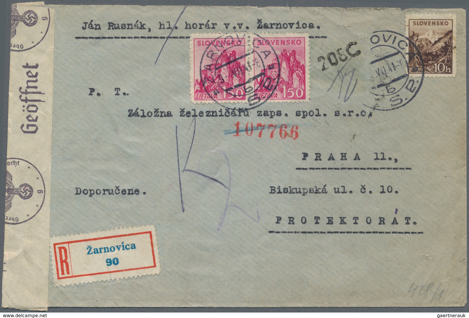 Europa: 1873/1968, Holding Of About 120 Letters, Cards, Parcel Cards And Used Postal Stationery, Inc - Europe (Other)