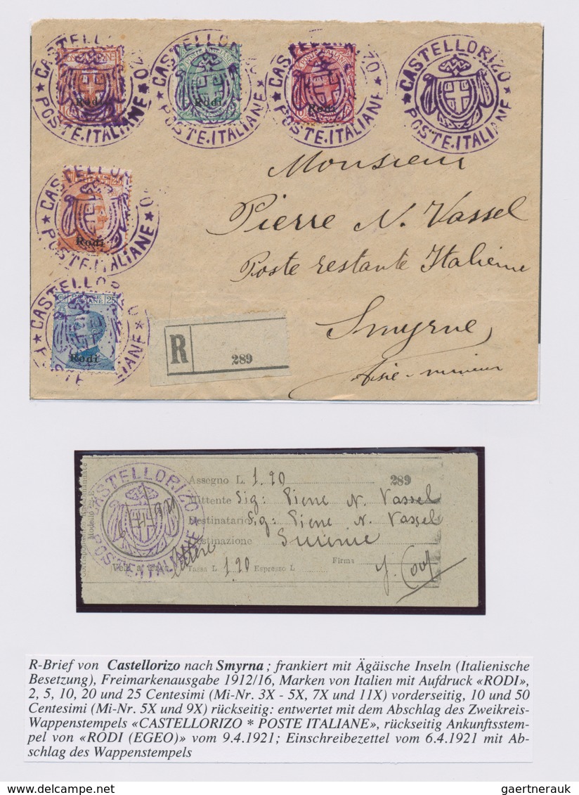 Europa - Süd: 1827 From, SOUTH EAST EUROPE, Very Interesting Accumulation With Ca.40 Covers/cards An - Otros - Europa