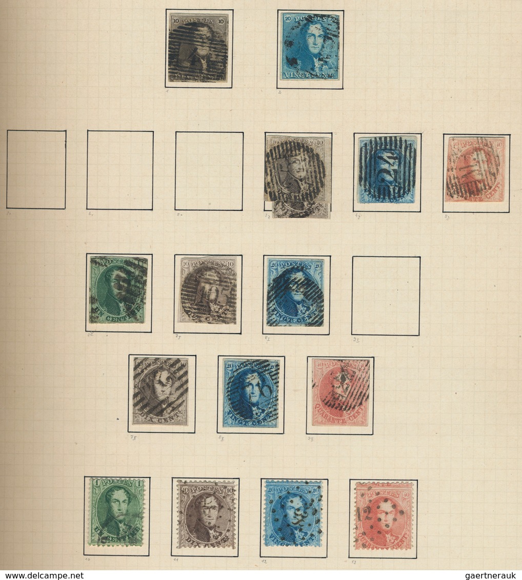 BENELUX: 1849/1978, Mint And Used Collection Of Belgium (main Value) And Some Luxembourg In Two Albu - Europe (Other)