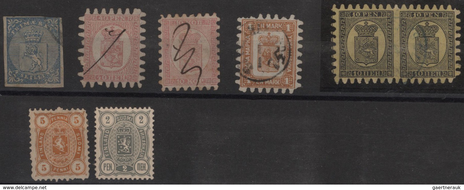 Skandinavien: 1855/1973, Mint And Used Balance On Album Pages/stockcard, Varied Condition, Comprisin - Sonstige - Europa