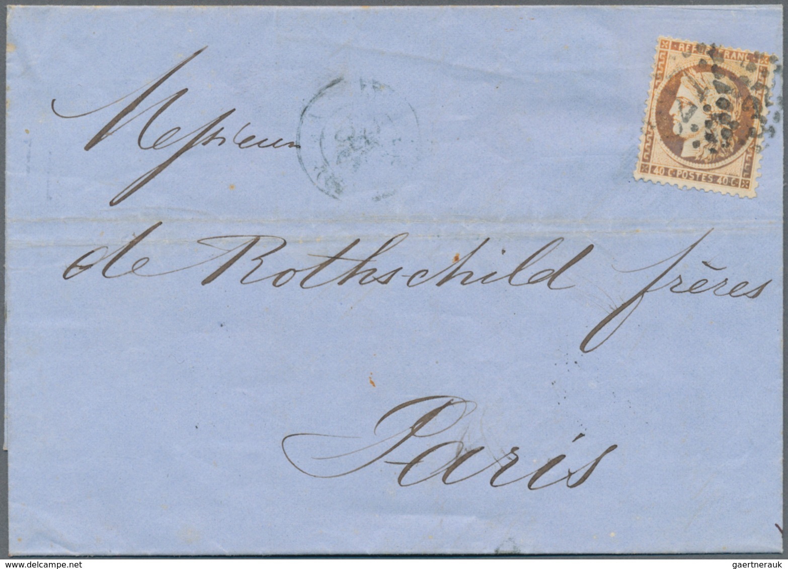 Deutschland: 1861 - 1910 (ca.), Partie von etwa 20 Rothschild-Briefen (teils Marken entfernt), dazu