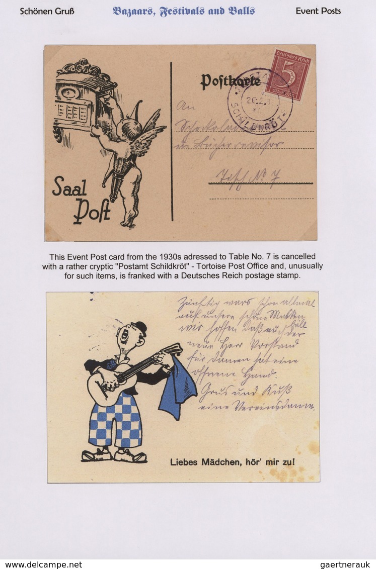 Deutschland - Besonderheiten: 1887/1925 Ca., EREIGNIS-und VERANSTALTUNGSPOST, Aussergewöhnliche Spez - Autres & Non Classés