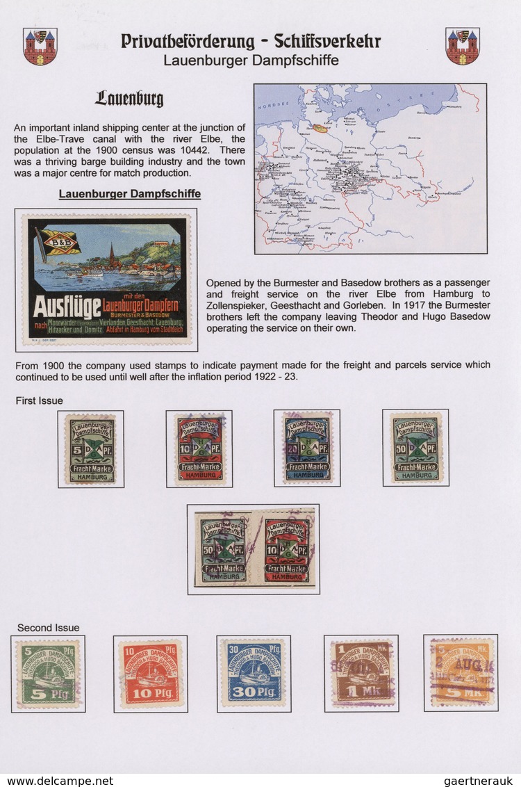 Deutschland - Besonderheiten: 1892/2000 ca., ALTERNATIVE POSTDIENSTE in DEUTSCHLAND, vielseitige und